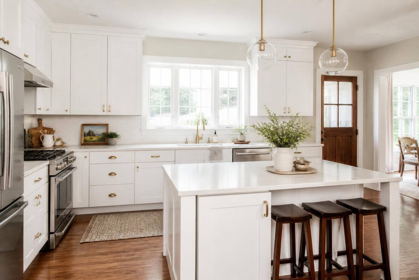 Builder-Grade Oak, Reborn in Polar White